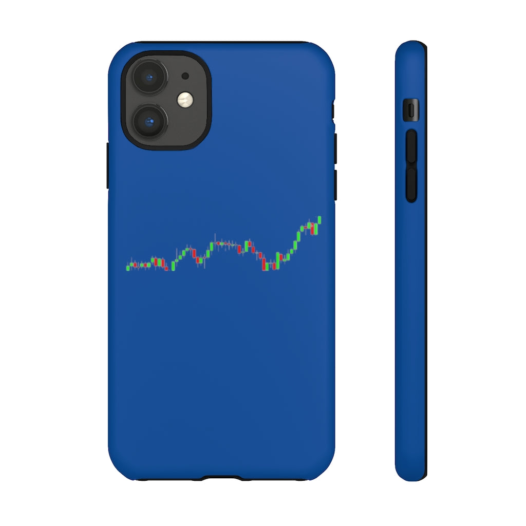 Stockmarket Investor Blue Tough Phone Case - Dream Believe Achieve Strategies
