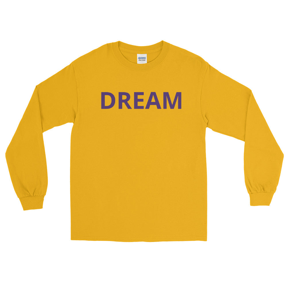 Dream Purple and Yellow Long Sleeve Shirt - Dream Believe Achieve Strategies