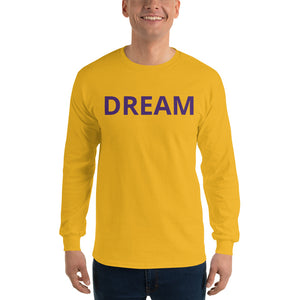 Dream Purple and Yellow Long Sleeve Shirt - Dream Believe Achieve Strategies