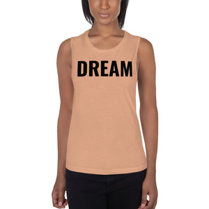 Dream Ladies’ Muscle Tank (Black) - Dream Believe Achieve Strategies