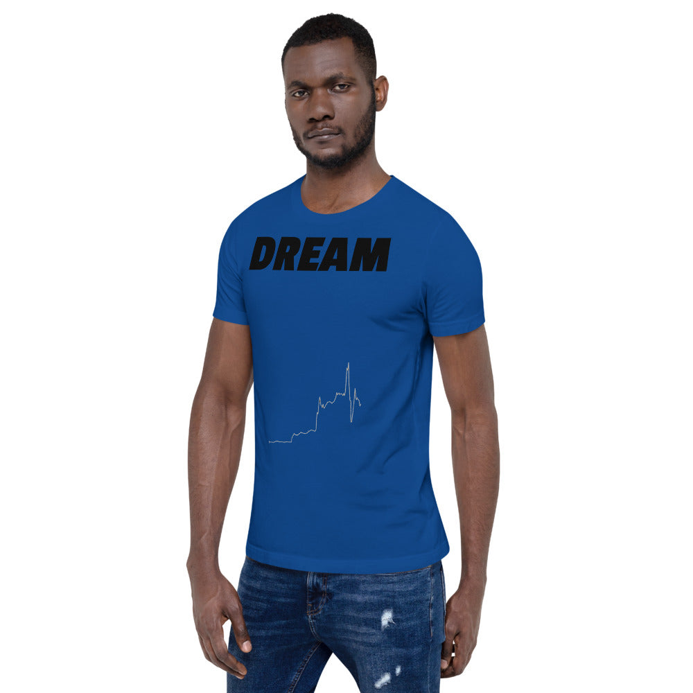 Stock Market Short-Sleeve Unisex T-Shirt - Dream Believe Achieve Strategies