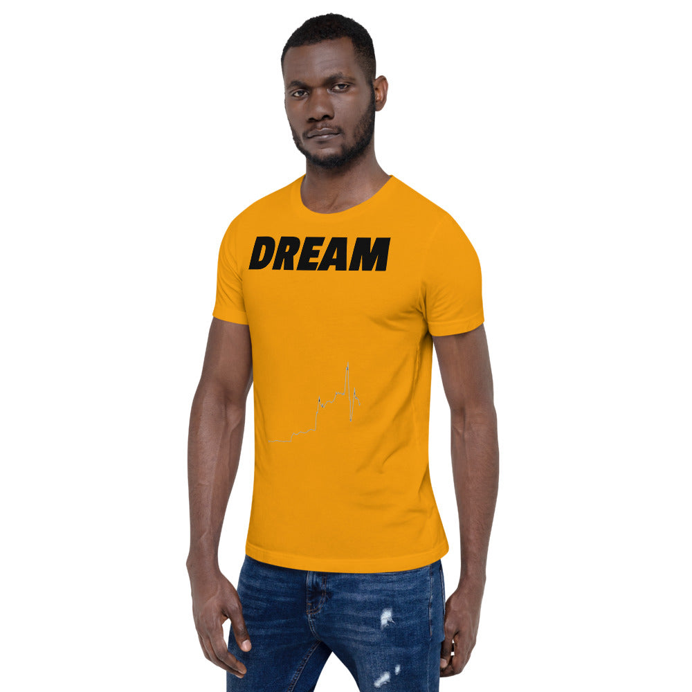 Stock Market Short-Sleeve Unisex T-Shirt - Dream Believe Achieve Strategies