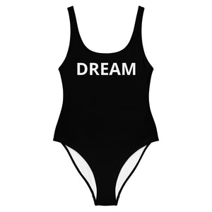 Dream Motivational One-Piece Swimsuit - Dream Believe Achieve Strategies