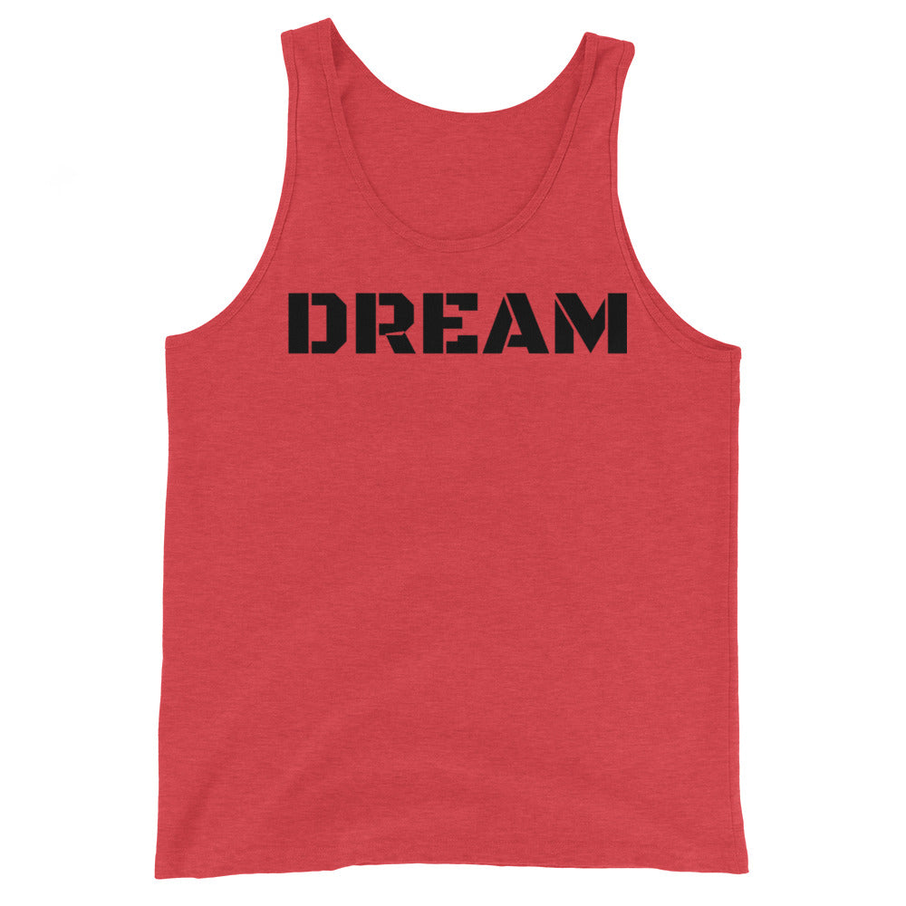 Dream Unisex Tank Top (Black) - Dream Believe Achieve Strategies