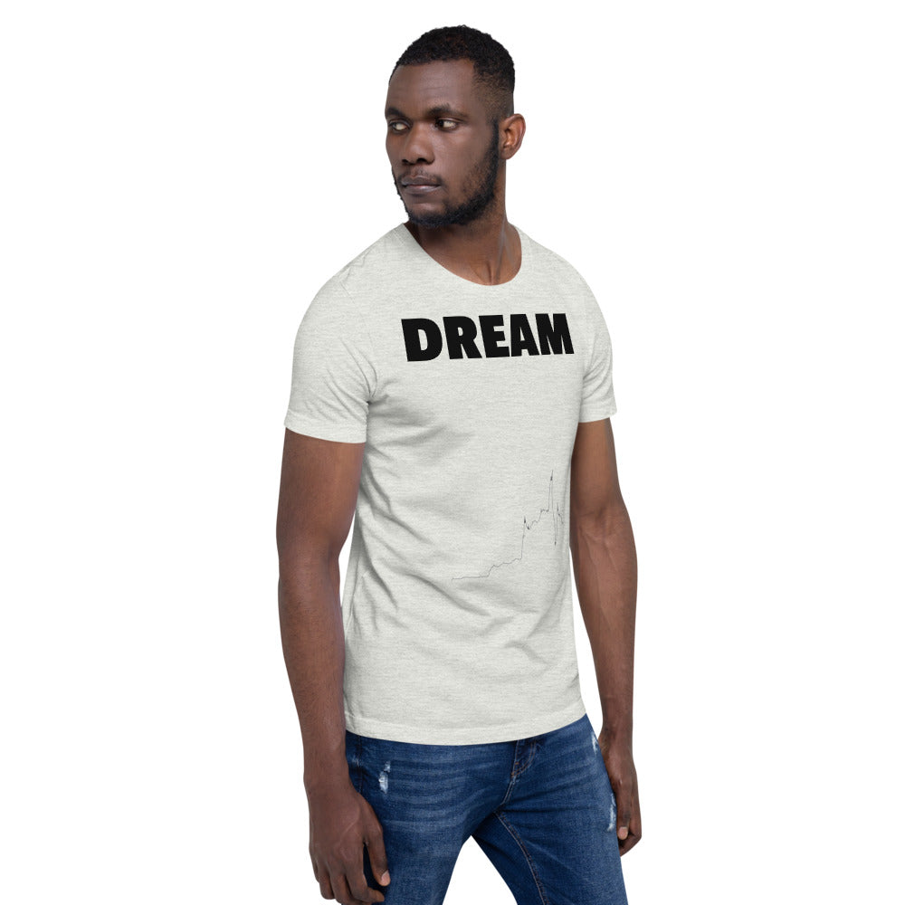 Stock Market Short-Sleeve Unisex T-Shirt - Dream Believe Achieve Strategies