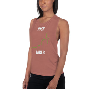 Risk Taker Ladies’ Muscle Tank - Dream Believe Achieve Strategies