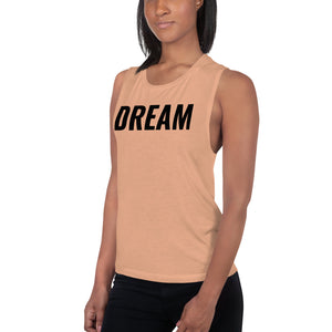 Dream Ladies’ Muscle Tank (Black) - Dream Believe Achieve Strategies