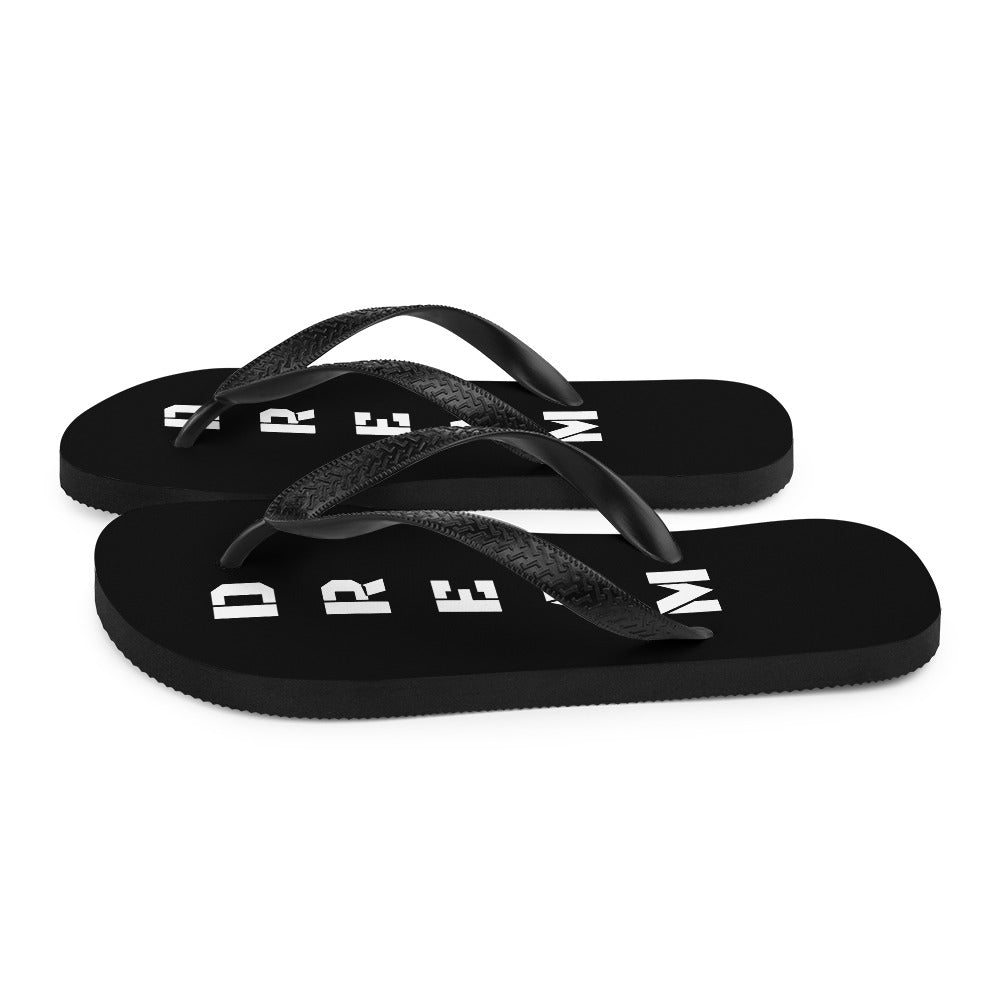 Motivational Flip Flops - Dream Believe Achieve Strategies