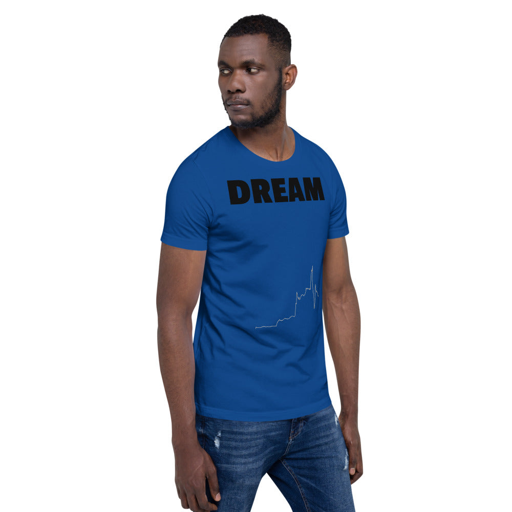 Stock Market Short-Sleeve Unisex T-Shirt - Dream Believe Achieve Strategies