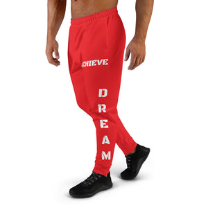 DBA Men's Joggers (Red/White) - Dream Believe Achieve Strategies