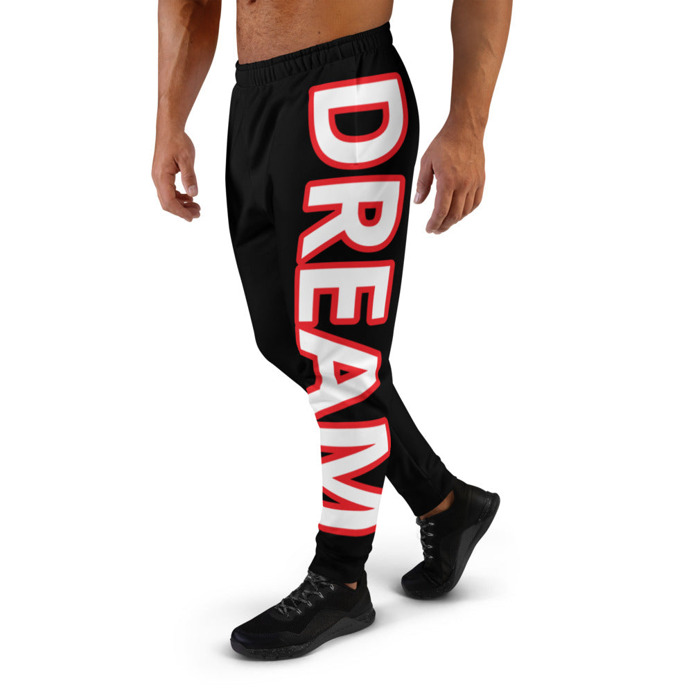 Unisex Dream Joggers WHITE/BLACK/RED - Dream Believe Achieve Strategies