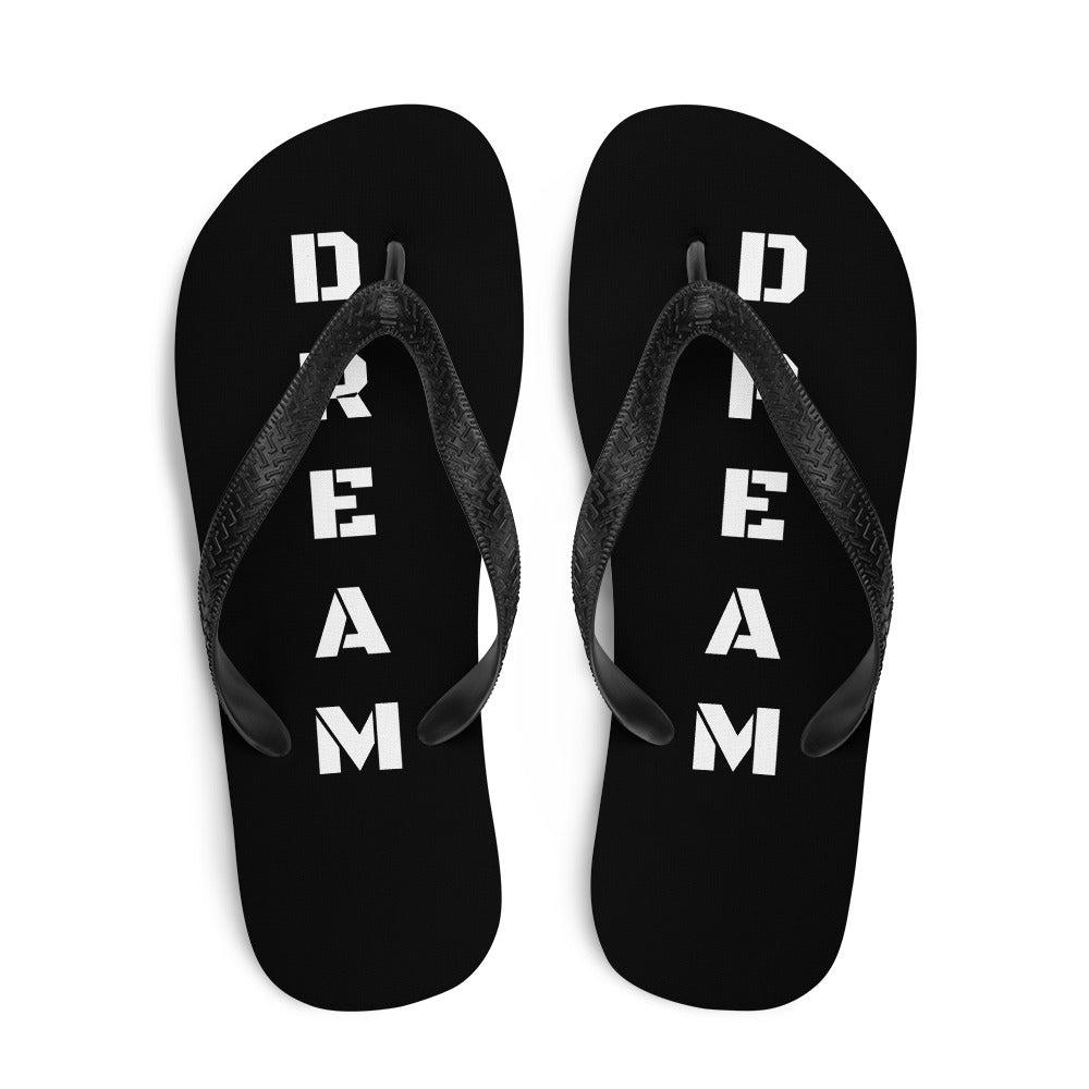 Motivational Flip Flops - Dream Believe Achieve Strategies