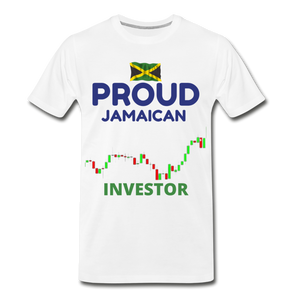 Men's Proud Jamaican Investor Premium T-Shirt - white