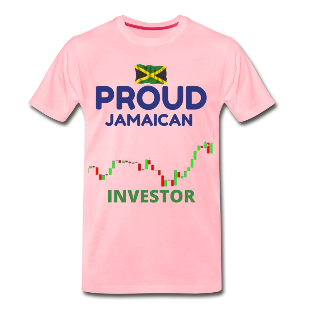 Men's Proud Jamaican Investor Premium T-Shirt - pink