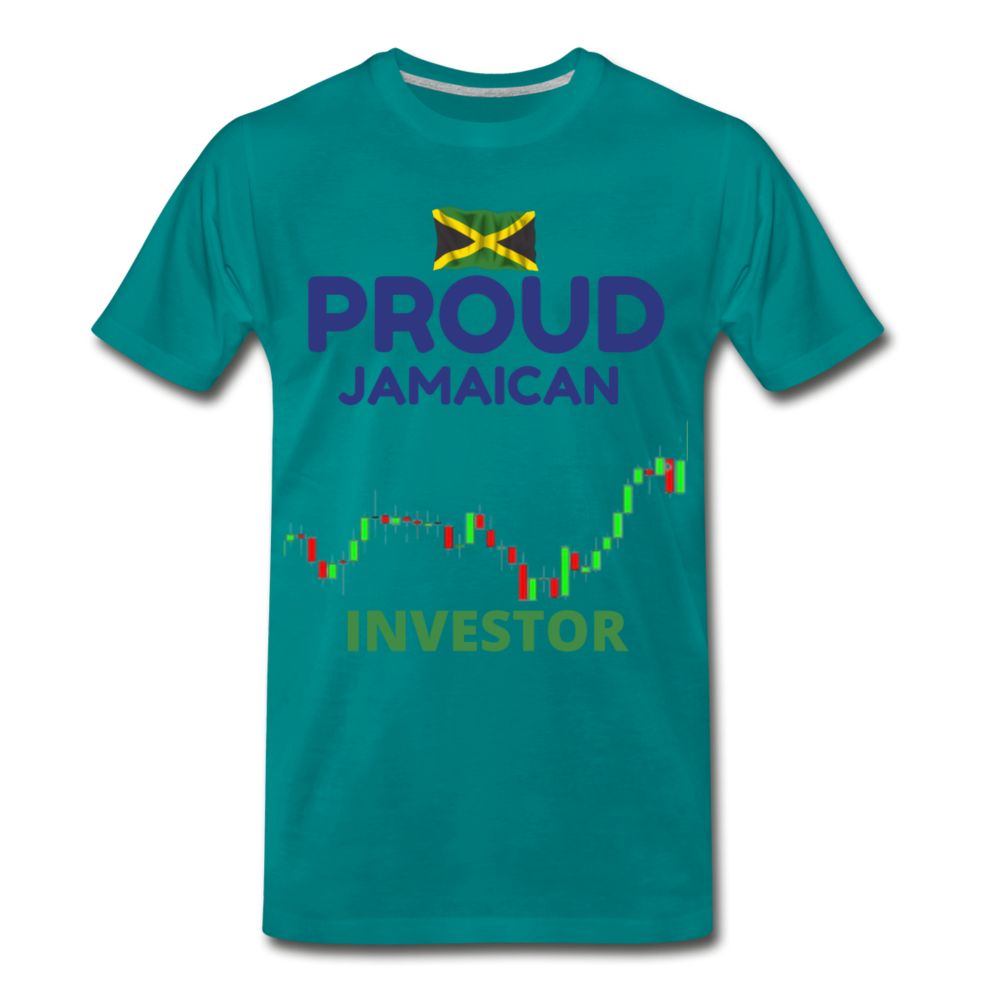 Men's Proud Jamaican Investor Premium T-Shirt - teal
