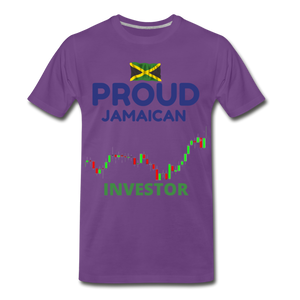 Men's Proud Jamaican Investor Premium T-Shirt - purple