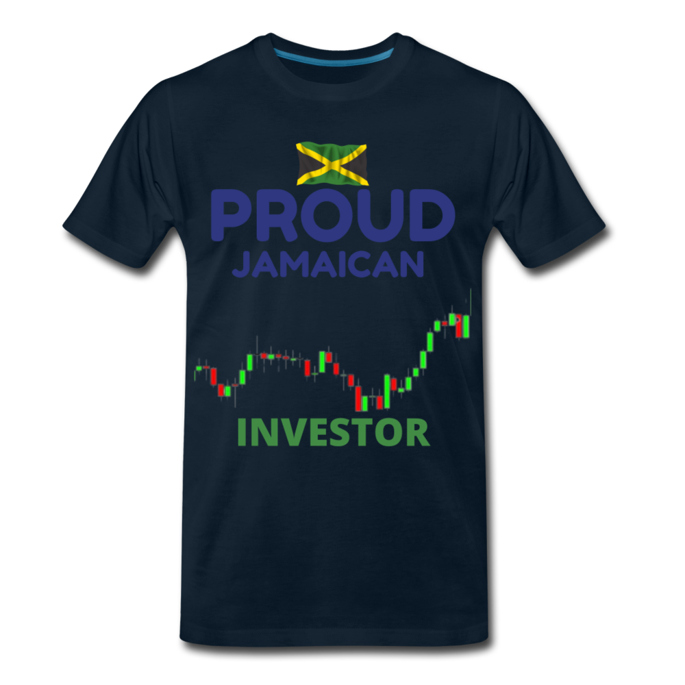 Men's Proud Jamaican Investor Premium T-Shirt - deep navy