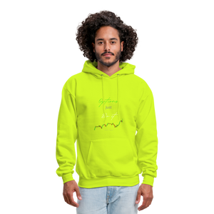 Men's Options Stock Market Hoodie - safety green