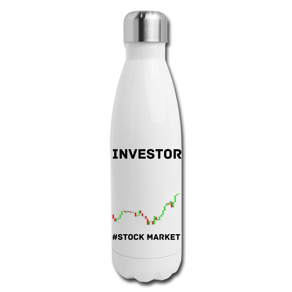 Investor Stainless Steel Water Bottle - white