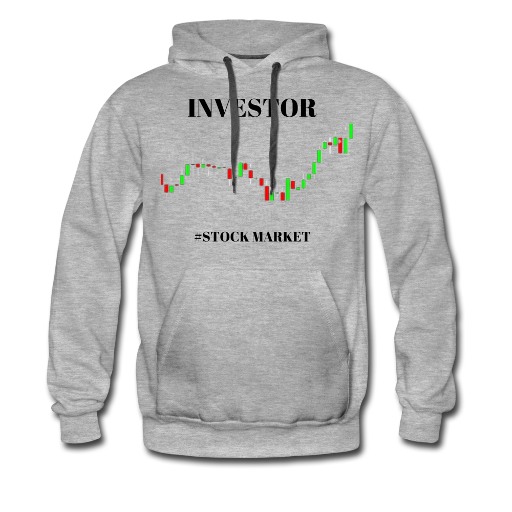 Men’s Investor Stock Market Hoodie - heather gray