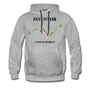 Men’s Investor Stock Market Hoodie - heather gray