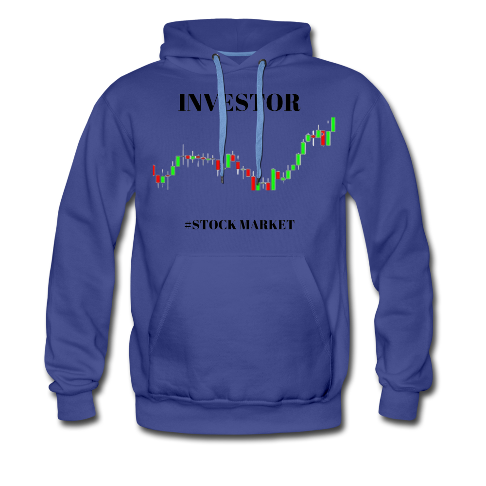 Men’s Investor Stock Market Hoodie - royalblue