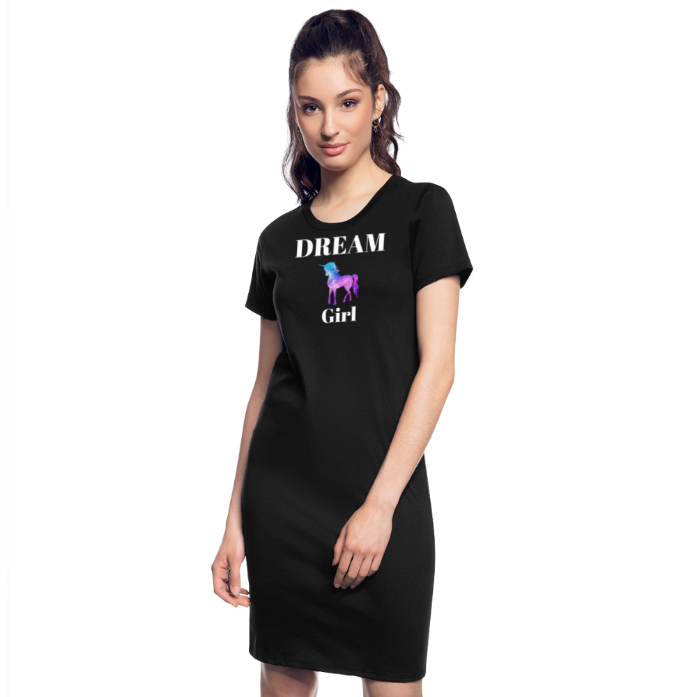 Unicorn Dream T-Shirt Dress - black