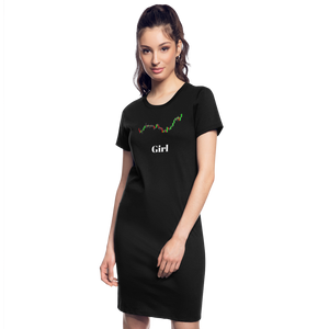 Stockmarket T-Shirt Dress - black