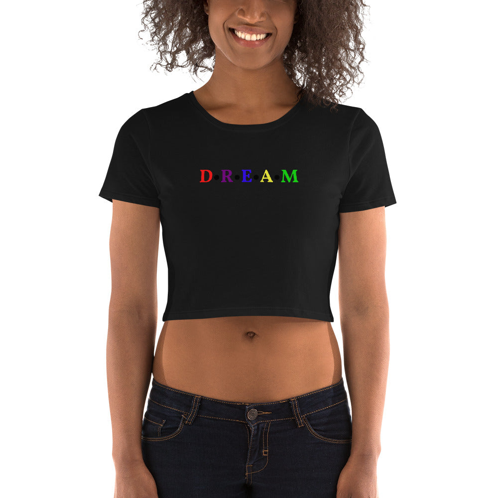 Colorful Dream Crop Tee - Dream Believe Achieve Strategies